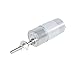 JEEFUSE 12V Micro Electirc Motor Long Shaft DC Motor 6V Threaded Shaft Parts JGB37-545 with Flange (Size : 12v12rpm, Color : Package C)
