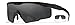 Wiley X PT-1 Tactical Sunglasses for Shooting, Outdoor, Industrial Safety Matte Black Frames with Interchangeable Smoke Gray and Clear Lenses PT-1SC Ballistic Rated