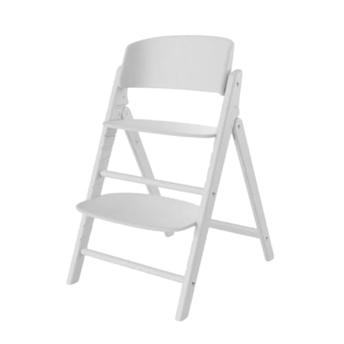 cybex サイベックス クリック&フォールド キッズチェア ハイチェア 折りたたみ 持ち運び 子供 椅子 木製 メーカー2年保証 3歳から 大人まで 長く使える 高さ調節 北欧 スタイリッシュ 正規品 白 (オールホワイト, チェア単品)