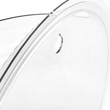 Image of CAS (9 INCHES Large Size 3 litres) White Wall Mount /Wall Hanging Fish Bowl (NO Plastic) 100% Durable Long Lasting Acrylic (not Glass,) Rust and Weather Resistant with 'Free Colour Pebblestone'