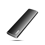 「Netac SSD 外付け 250GB 超小型 USB3.2 Gen2最大550MB/s 正規品3年 上質なレザーポーチ付き PS5 外付けSSD PS4/Android スマホ/Xbox拡張 Type-C/A対応 超薄軽量アルミ筐体/耐衝撃/静音/黑」の画像