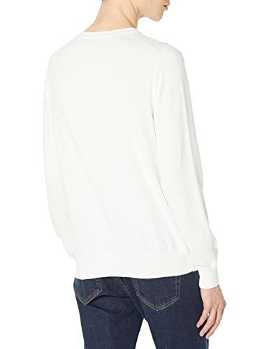 Nautica Men's Classic Fit Soft Lightweight Jersey V-Neck Sweater, Marshmallow, Large #TOP5