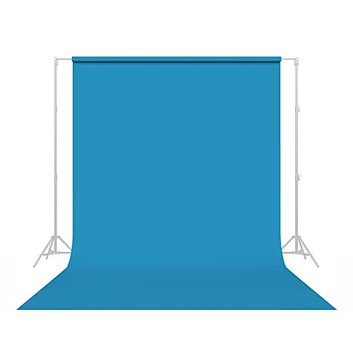 Savage Seamless Paper Photography Backdrop - Color #83 Turquoise, Size 107 Inches Wide x 36 Feet Long, Backdrop for YouTube Videos, Streaming, Interviews and Portraits - Made in USA