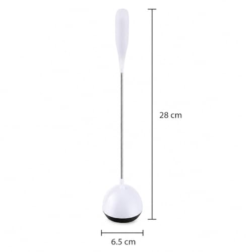Image of Desk LED Lamp, Modern Swing Arm Desk Light, Eye Caring Table Lamp, for Bedside Reading, Study, Home & Office, 3 AAA Battery Powered(Not Included), White LED Color, Random Body Color, Pack of 2