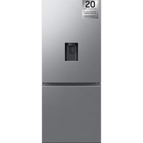 Frigorífico combi - Samsung RB50DG632ES9EF, All Around Cooling, 192 cm, 505 l, Dispensador de agua sin toma, Wifi, Inox