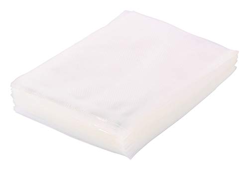 Image of Vacuum Pouches 20x25cm Pack of 25 | Vaccum Bags for Food Packing | One Side Dotted Embossed | BPA Free Microwaveable | Food Grade Vacuum Storage Bag Transparent | 90 Micron 950gm
