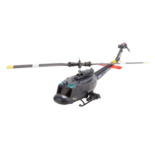 Kaoliscious RC Helicopters for Adults, C032 1/48 Scale UH-1 Huey 2.4G 6CH Flybarless Remote Control 3D Stunt Helicopter Model with Smart Positioning & Altitude Hold, Military RC Aircraft Outdoor - Image 4