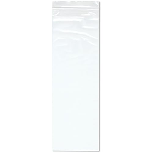 Plymor 5" x 15" (Pack of 100), 2 Mil Zipper Reclosable Plastic Bags