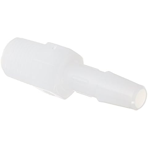 Eldon James A2-4HDPE High Density Polyethylene Adapter Fitting, 1/8-27 NPT to 1/4" Hose Barb (Pack of 10) Cover