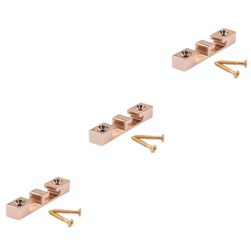 ERINGOGO 3sets Bass Guitar Accessories Zinc Alloy Roller String Retainer String Guides Guitar