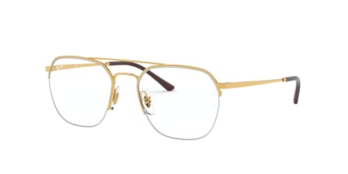 Image of Ray-Ban Unisex Clear Lens Square Frames - 0RX6444