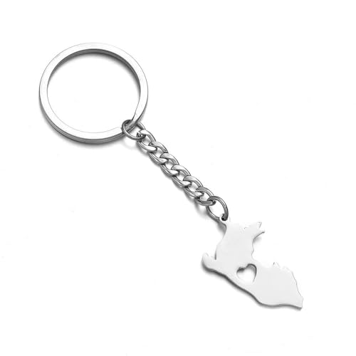 Porte-Clés Carte Du Pérou, Porte-Clés Portable Carte Du Pérou, Porte-Clés De Style Ethnique, Accessoire Pour Clés De Voiture, Sac, Cadeau Souvenir Créatif Pour Hommes Et Femmes, Blanc
