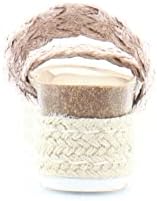 Madden Girl Women's Prettyy Espadrille Wedge Sandal, Blush Raffia, 8.5 | Image 5