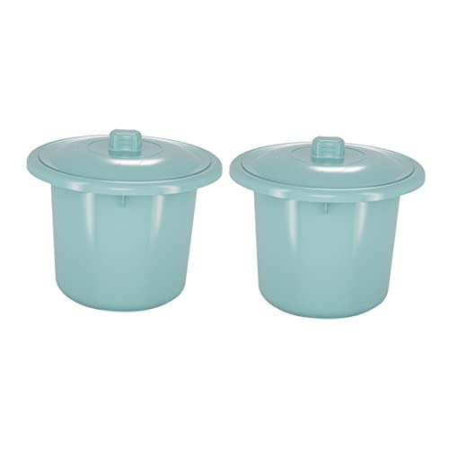 HAPINARY 2個坐便器尿桶 ポータブル厚手プラスチック製おしっこ用小便器 子供と大人用カバー付き密封設計 車 旅行非常用耐久型