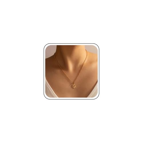 Inilbran Boho Collar De Pata De Perro Gargantilla De Oro Collar De Pata De Gato Colgante Collar De Impresión De La Pata Del Animal Doméstico Collares Minimalista Collar De Cadena De Joyería Para Las