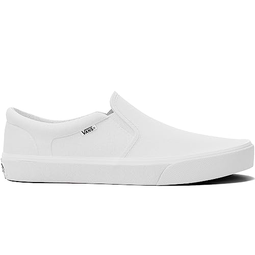 Vans Women's Asher Low Slip On Sneaker Wht/Wht 6 Medium Us #TOP4