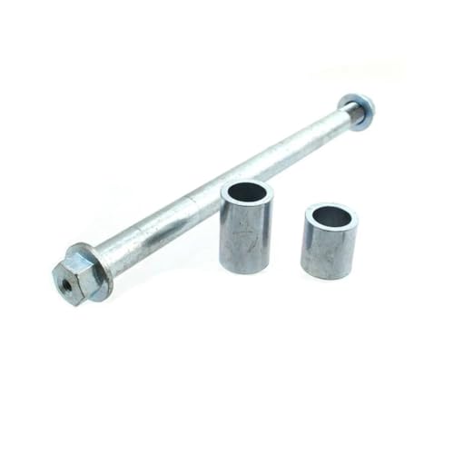 Eje de rueda trasera perforado de 15mm con orificio M6 para pit bike