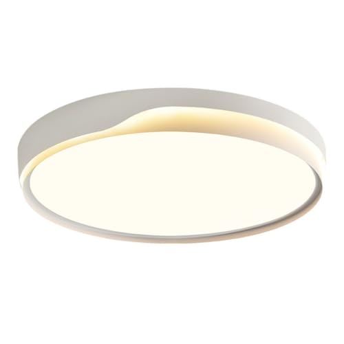 Plafonnier LED circulaire extra plat avec variateur de température tricolore pour salon