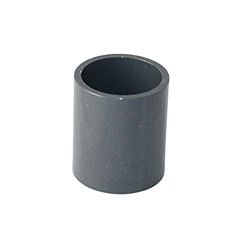 PVC-Muffe 1 Stk. I 50mm I Klebemuffe I PVC-Rohrmuffe mit 2-Anschlüssen I Rund I Rohr-Verbindungsstück für PVC-Rohre und PVC-Fittinge I bm_096 Cover