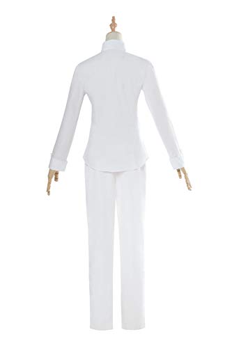 ROLECOS Fantasia de Norman Cosplay The Promised Neverland traje camisa branca uniforme de calça P CC