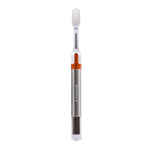 Brosse à dents ionique Soladey 3 avec panneau solaire et TiO2 orange