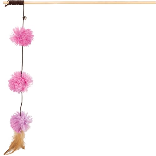 Image of TRIXIE Cat Fishing Rod Toy (Playing Rod with Pompom Balls)