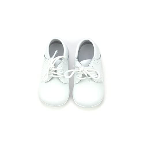James Baby White Leather Lace Up Shoe3