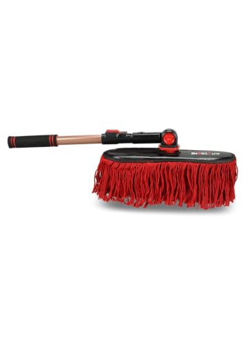 Image of Autodrome DustDestroyer Car Duster with Wax Baked Cotton Strands, 180 Rotatable Head, Extendable Handle, Scratch-Free Cleaning Tool for Cars and Bikes, Comfortable Daily Use