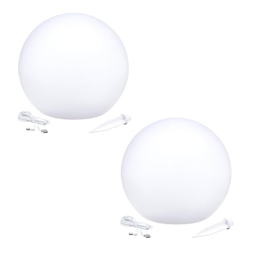 SOLSTY C30 - Juego de 2 bolas de luz solar (diámetro de 30 cm)