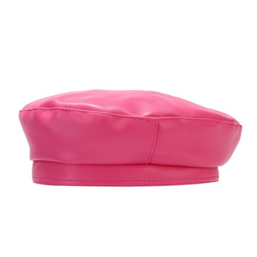 Boina unisex de invierno con estampado cebra ajustable rosa