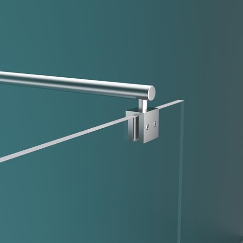 Durovin Bathrooms 800mm Walkin Shower Screen 2000 mm high - 8mm Safety Clear Glass - Wetroom Shower Enclosure