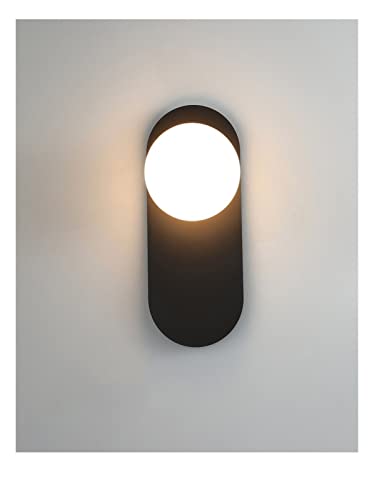 Aplique de pared LED de bola de cristal de 7W y bombilla G9 para decoracion interior de dormitorios