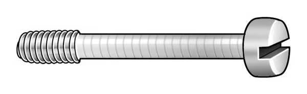 Captive Panel Screw, 10-32 Thrd Sz, 1/2 in Lg, 9/32 in Thrd Lg, Smooth, Passivated