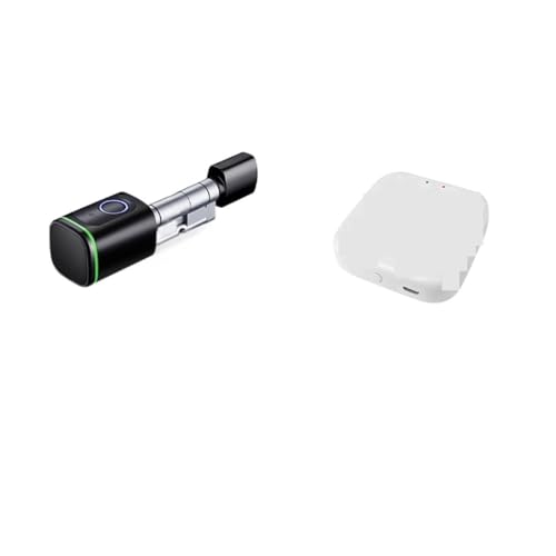 Cerradura de puerta inteligente, Tuya APP Tarjeta de huella digital Euro Thumbturn Cilindro Cerradura Electrónica Cerradura de puerta inteligente Reemplazo digital sin llave para el hogar, alquiler, g