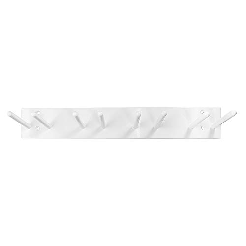 Estante para delantal de rayos X montado en la pared, estilo clavija (8 clavijas)