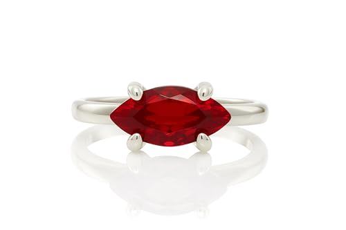 Bague en pierre rouge or personnalisée : le cadeau de naissance idéal