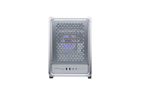 Gabinete Cooler Master MasterFrame 400 Mesh Plata, Tipo Mini Tower, Compatible con Micro-ATX y Mini-ITX, con Paneles de Vidrio Templado y Malla para Refrigeración miniatura 3