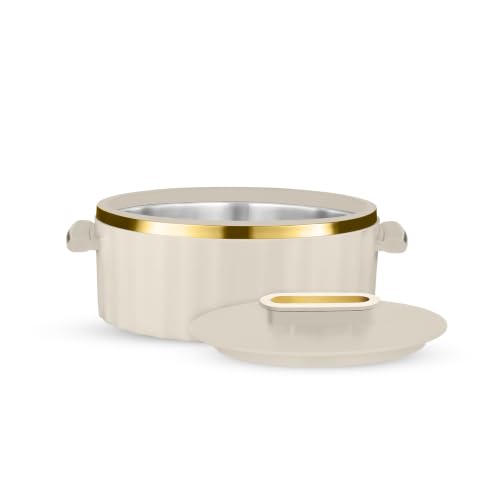 Image of Trueware Celebration Inner Steel Casserole 2300 ML | PU Insulated | BPA Free | Odour Proof | Food Grade| Ideal for Chapatti | Roti | Curd Maker | Thermoware | Hot Pot