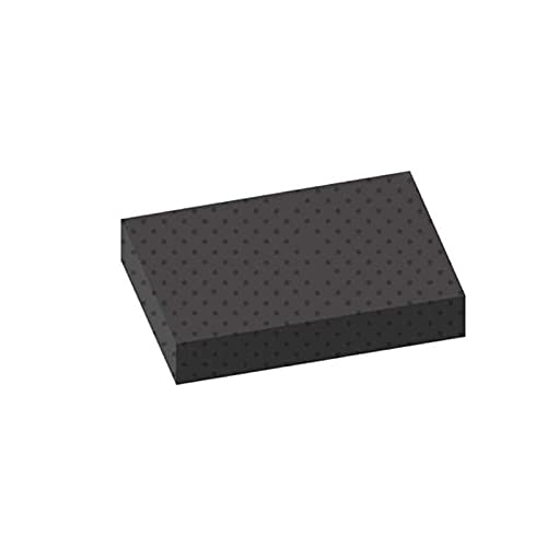 Alfombra 100x120cm gránulos de negro de 3mm