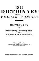 1811 Dictionary Of The Vulgar Tongues B000TVM92C Book Cover