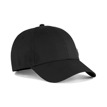 PUMA Ess Metal PUMA Cat BB cap, Cappucci BB Unisex - Adulto, Puma Black,