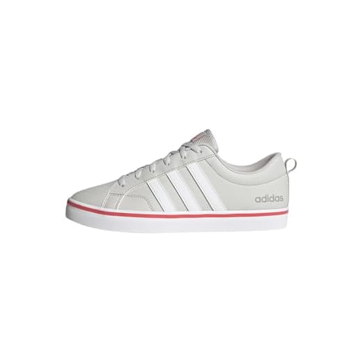 adidas Vs Pace 2.0 Shoes, Zapatillas Hombre, Grey Cloud White Preloved Scarlet, 44 2/3 EU