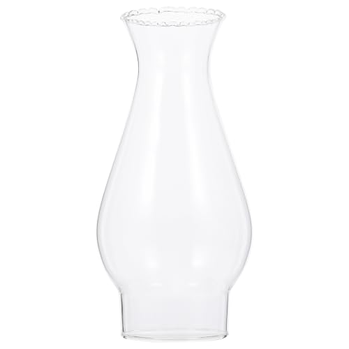 Pantalla para lámpara de queroseno y aceite de vidrio transparente resistente al viento 2