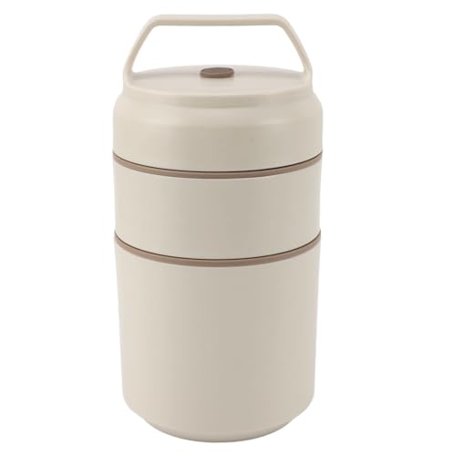 Frasco de Alimentos Isolado de Aço Inoxidável, Tampa à Prova de Vazamento, Camada Dupla, Capacidade