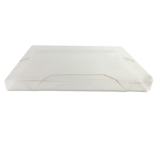 Pasta Aba Elástico 1/2 Ofício Lombo 2cm ACP - Cristal