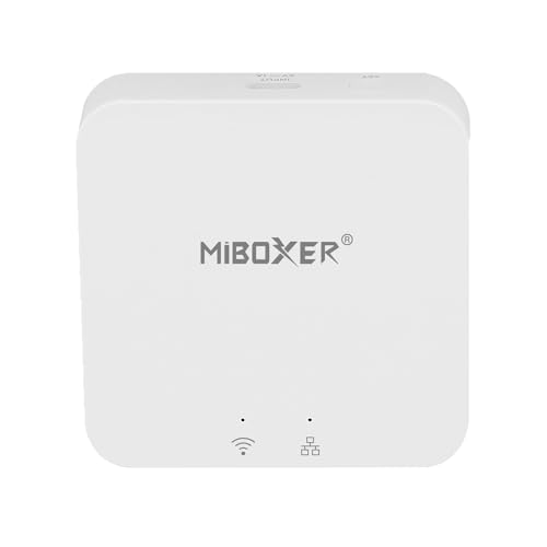 LIGHTEU®, Milight Miboxer Zigbee3.0 Gateway kompatibel mit Allen Zigbee 3.0-Produkten, unterstützt TUYA Smart APP, Bluetooth Mesh Voice Control, ZB-Box3