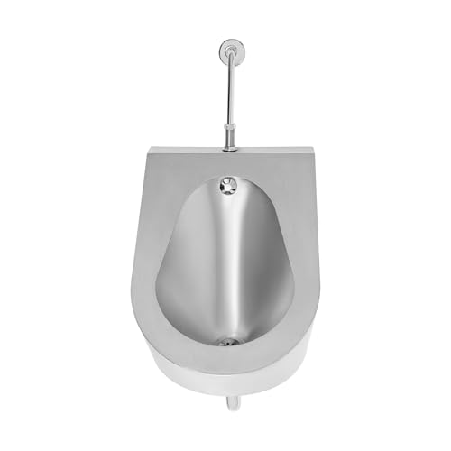 Stainless Steel Sensor Urinal with Auto Flush, Wall Mounted Commercial