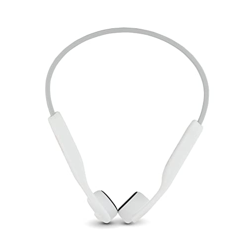 Image of Aiwa Bone Conducting Wireless Headphones - Open-Ear Wireless Bluetooth 5.0 Sports Headphones, 6 Hours Playtime, IPX5 Waterproof Earphones for Gym, Running, Hiking, and Cycling, White