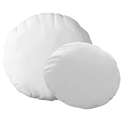 ZPUBLI+ Relleno de cojín Redondo, Varias Medidas. Relleno de Microfibra. Gran Densidad y Volumen para Cojines de sofá o Cama. Suaves e indeformables. (2, 50x50 Redondo)