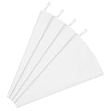 JIHUOO Wiederverwendbare Spritzbeutel für Kuchen, Kekse, Cupcakes, 40,6 cm, wiederverwendbar, professionelle Spritzbeutel, große weiße Kuchendekoration, Tüten, Zuckerguss-Beutel, Baumwoll-Füllbeutel